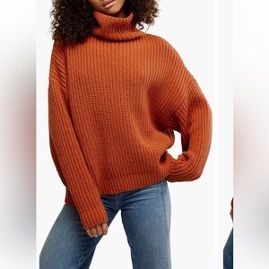 Women's Ribbed Turtleneck Sweater - Swim Too Deep Pullover Free People